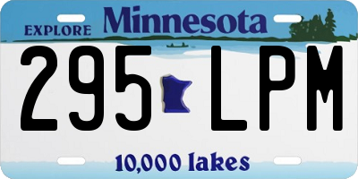 MN license plate 295LPM
