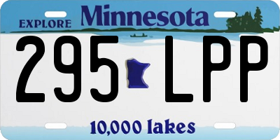 MN license plate 295LPP