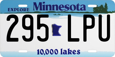 MN license plate 295LPU