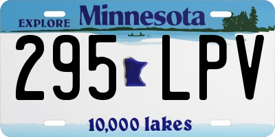 MN license plate 295LPV