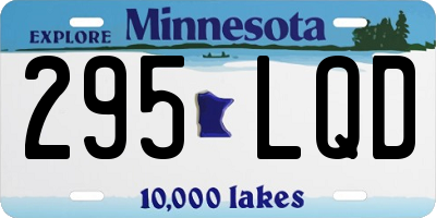 MN license plate 295LQD