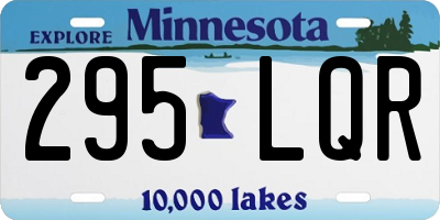 MN license plate 295LQR