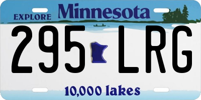 MN license plate 295LRG