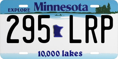 MN license plate 295LRP