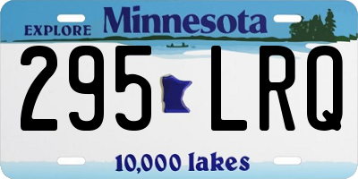 MN license plate 295LRQ