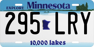 MN license plate 295LRY