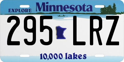 MN license plate 295LRZ