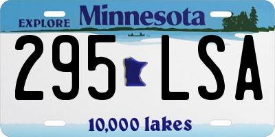 MN license plate 295LSA
