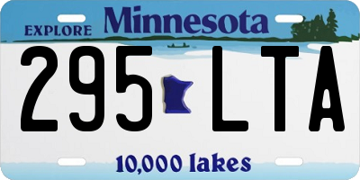 MN license plate 295LTA