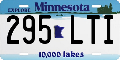 MN license plate 295LTI