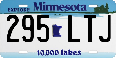 MN license plate 295LTJ