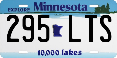 MN license plate 295LTS