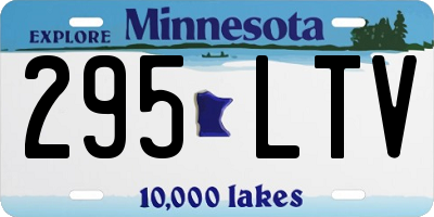 MN license plate 295LTV