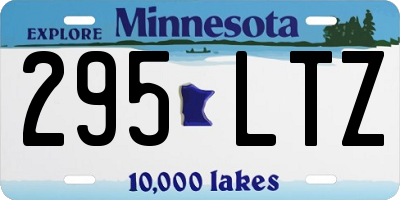 MN license plate 295LTZ