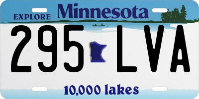 MN license plate 295LVA