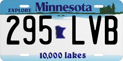 MN license plate 295LVB