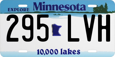 MN license plate 295LVH