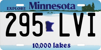 MN license plate 295LVI