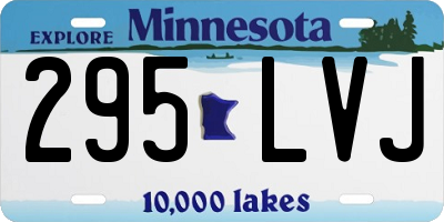MN license plate 295LVJ