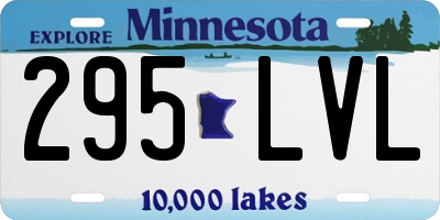 MN license plate 295LVL