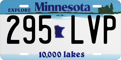MN license plate 295LVP