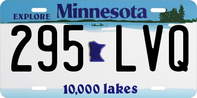 MN license plate 295LVQ