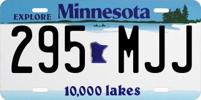 MN license plate 295MJJ