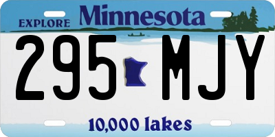 MN license plate 295MJY