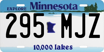 MN license plate 295MJZ