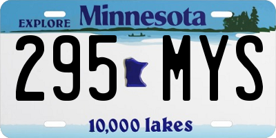 MN license plate 295MYS