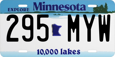 MN license plate 295MYW