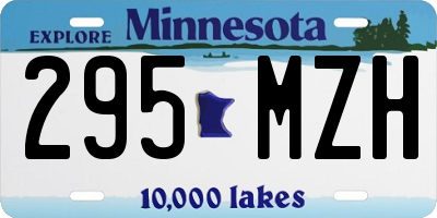 MN license plate 295MZH