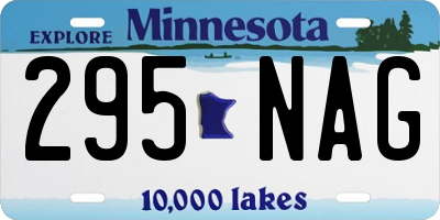 MN license plate 295NAG