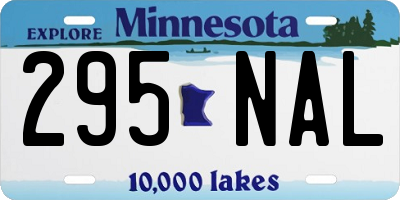 MN license plate 295NAL