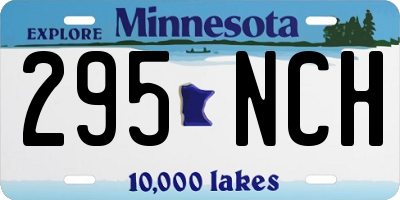MN license plate 295NCH