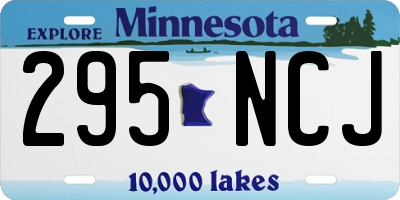 MN license plate 295NCJ