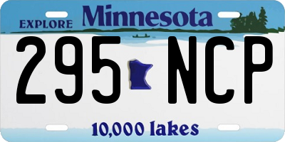 MN license plate 295NCP