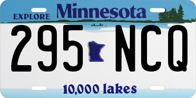 MN license plate 295NCQ