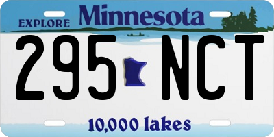 MN license plate 295NCT