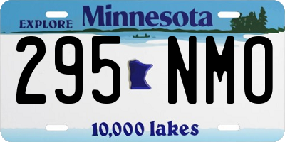 MN license plate 295NMO