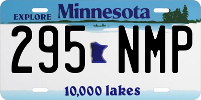 MN license plate 295NMP