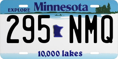 MN license plate 295NMQ