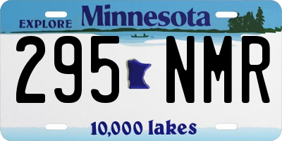 MN license plate 295NMR