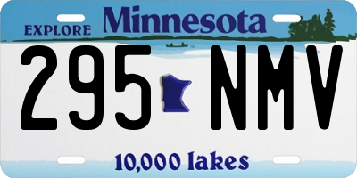 MN license plate 295NMV