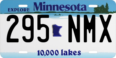 MN license plate 295NMX