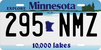 MN license plate 295NMZ