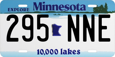 MN license plate 295NNE