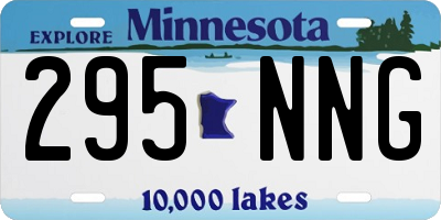 MN license plate 295NNG