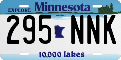MN license plate 295NNK