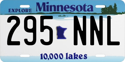 MN license plate 295NNL